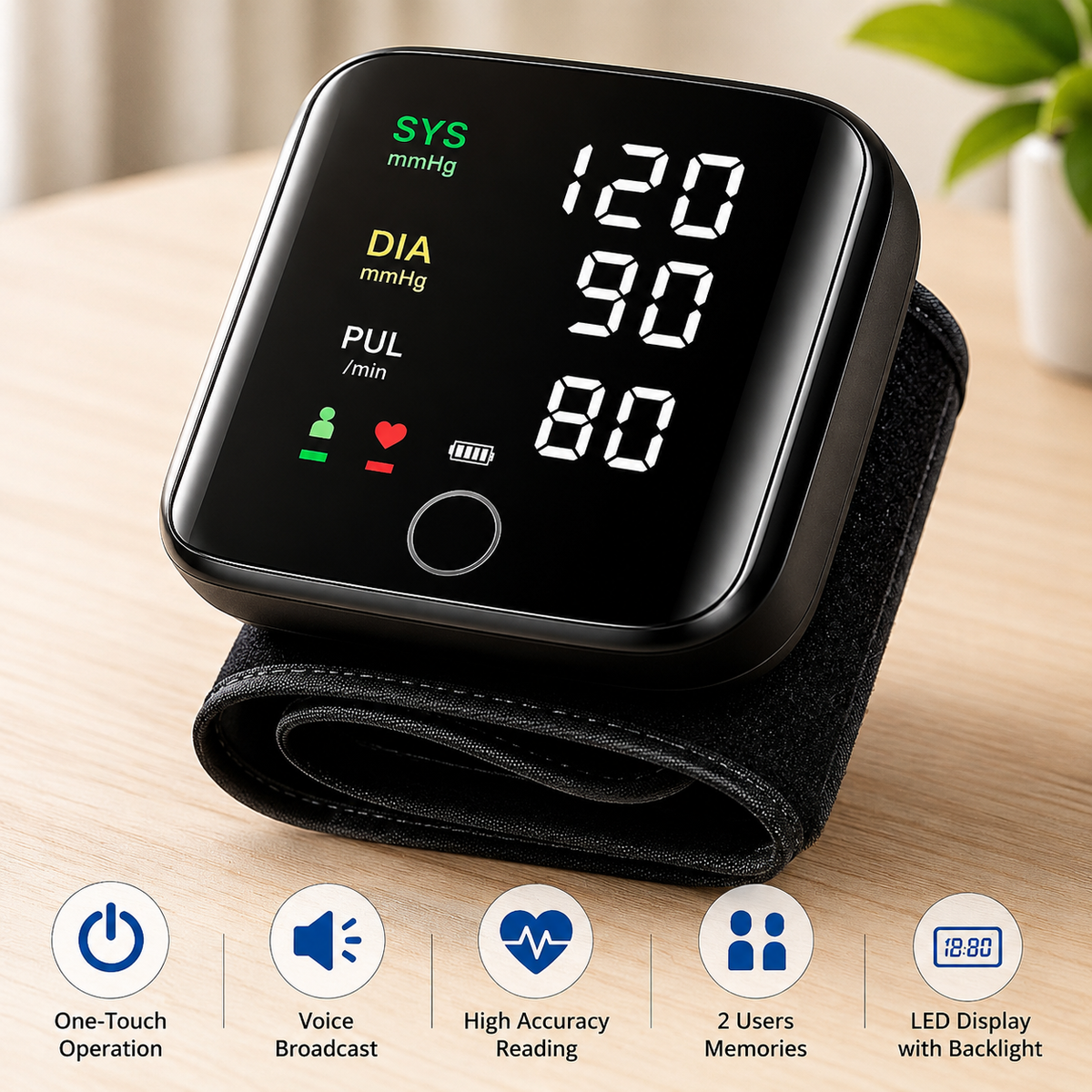 Automatic Wrist Blood Pressure Monitor